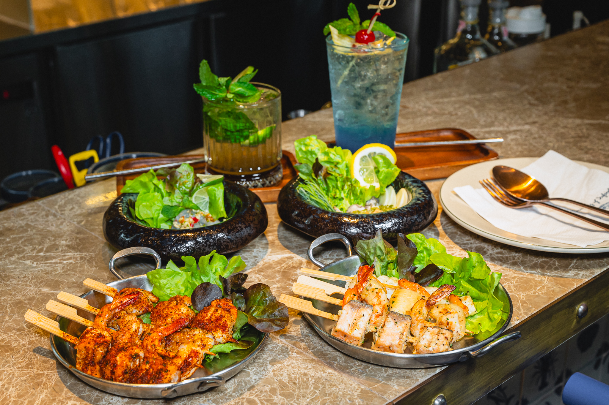 แหลมเจริญ ซีฟู้ด เอกมัย All You Can Drink (Mocktails) 2 Hours + 2 Dishes (Only Ekkamai Branch)