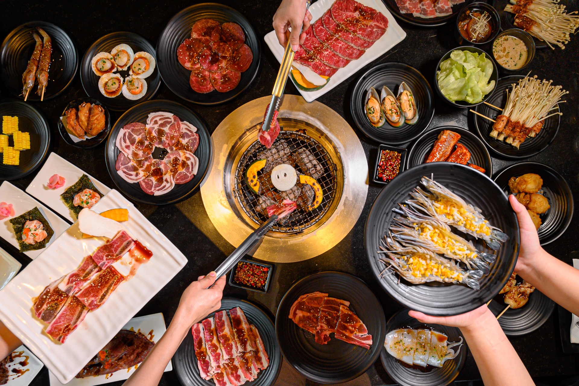 คิงคอง ยากินิกุ บุฟเฟ่ต์ พระราม9 อาคารวรสมบัติ Kingkong Buffet 777.- Net + Unlimited Special Menu