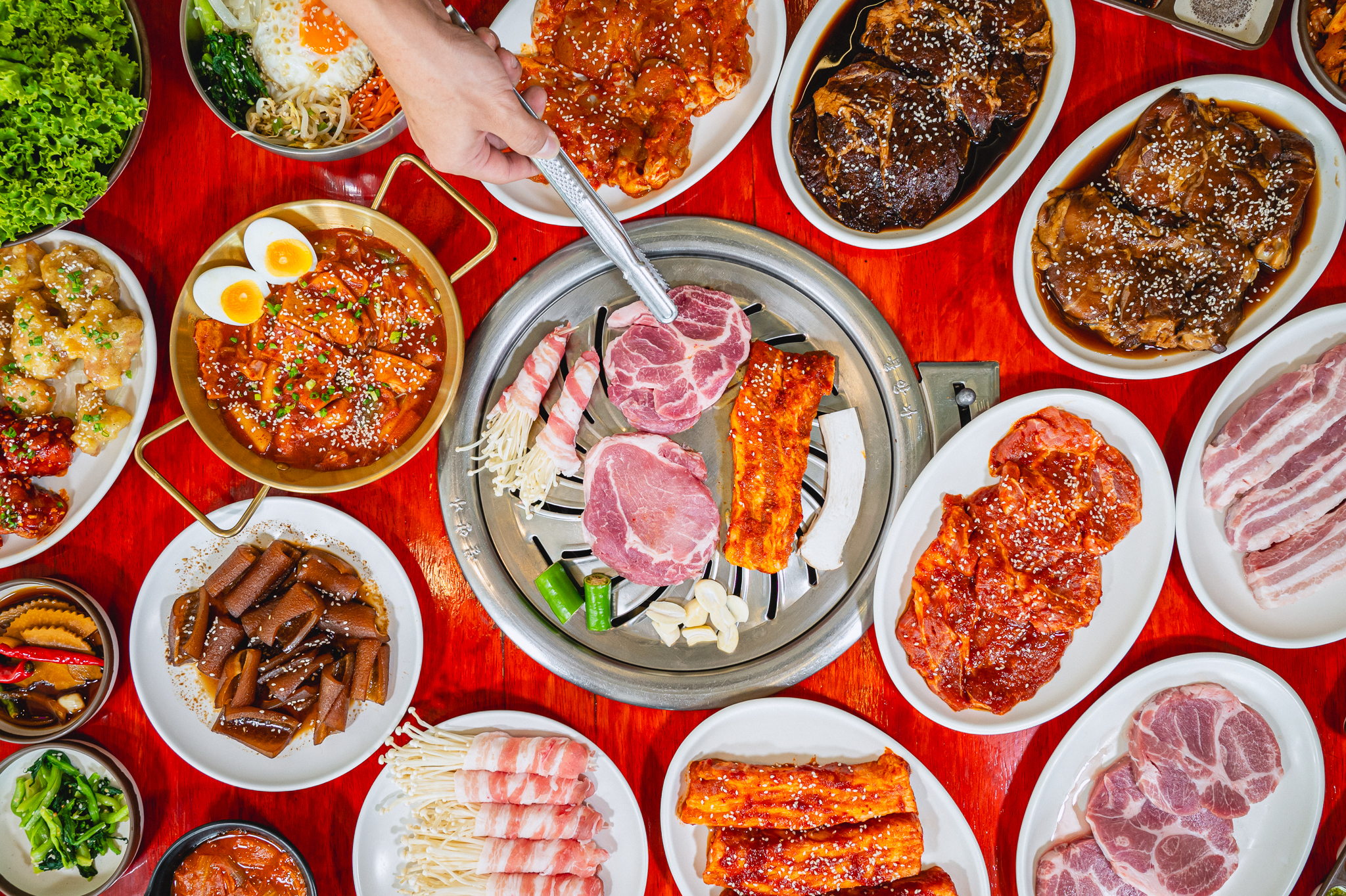 MARU Korean Restuarant  Korean BBQ Beef Buffet with Free Flow Soft Drink