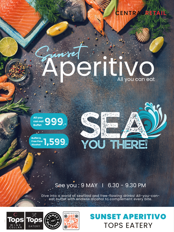 Tops EATERY Porto de Phuket Sunset Aperitivo Buffet (Free Flow Alcoholic Drink)