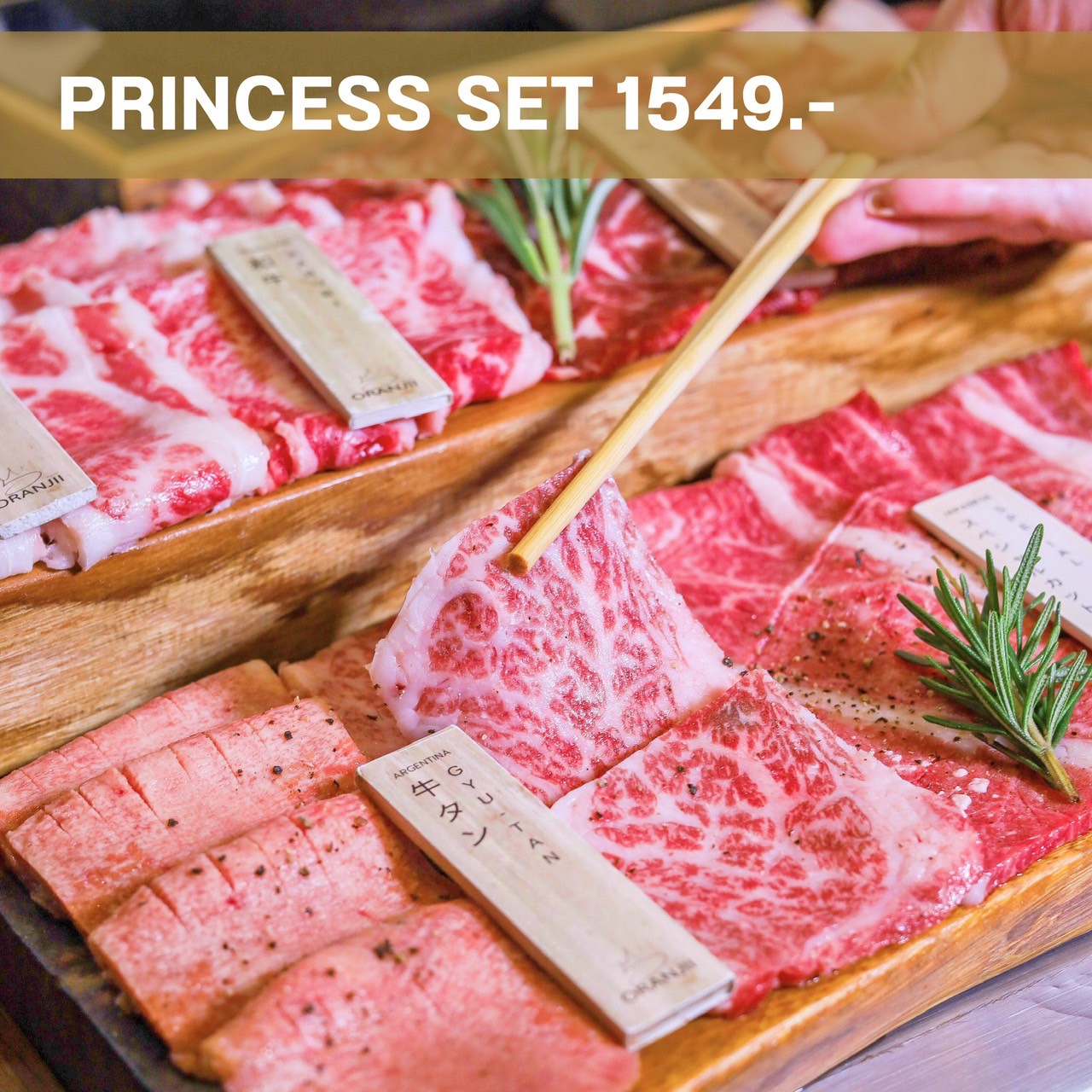 Oranjii - Japanese yakiniku & shabu Saphankwai (Zone 2) Oranjii Princess Buffet (1st Floor)
