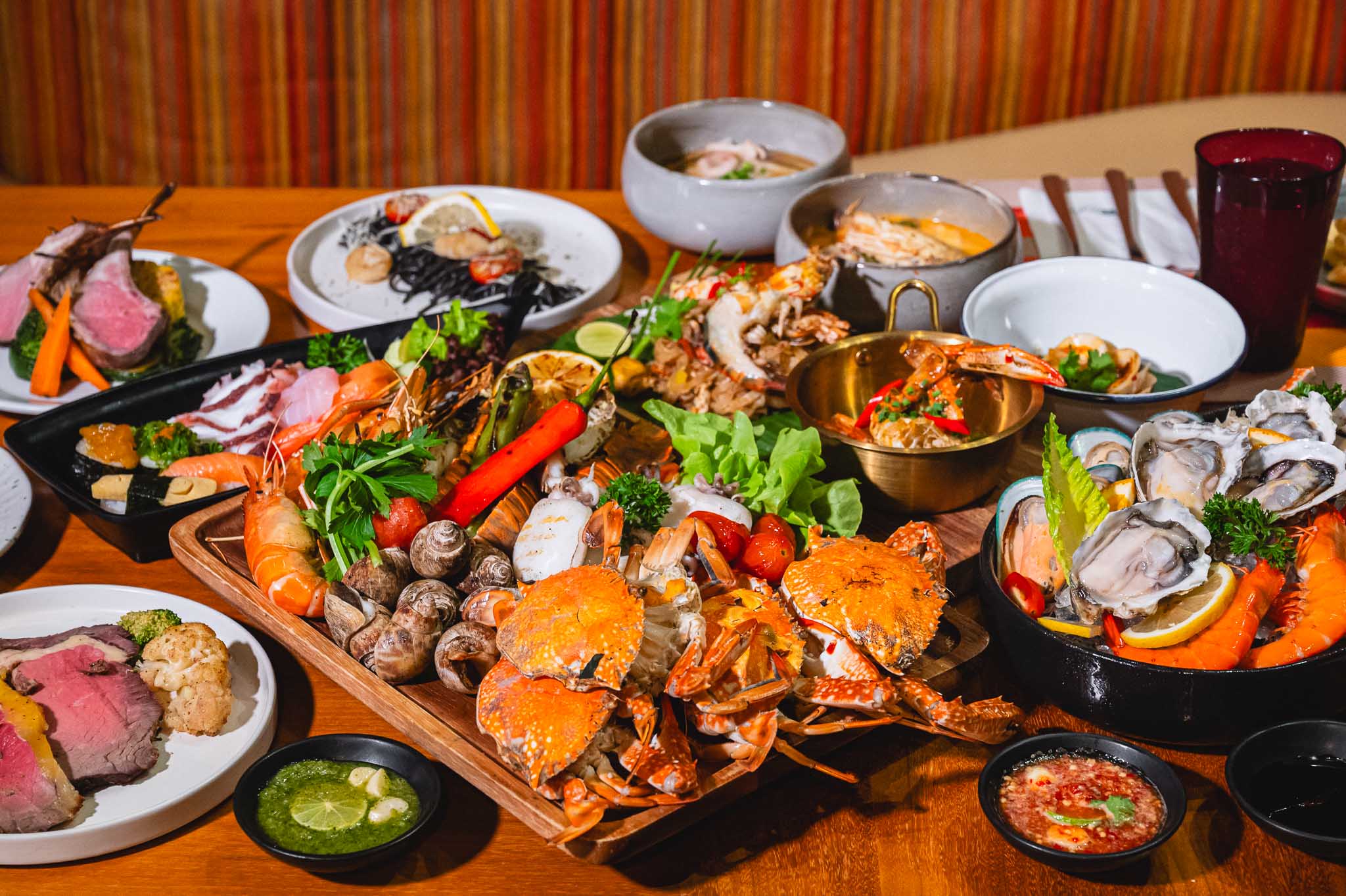 Crave (Aloft Bangkok - Sukhumvit 11) Live Seafood Market Buffet Dinner with Free Flow Soft Drinks
