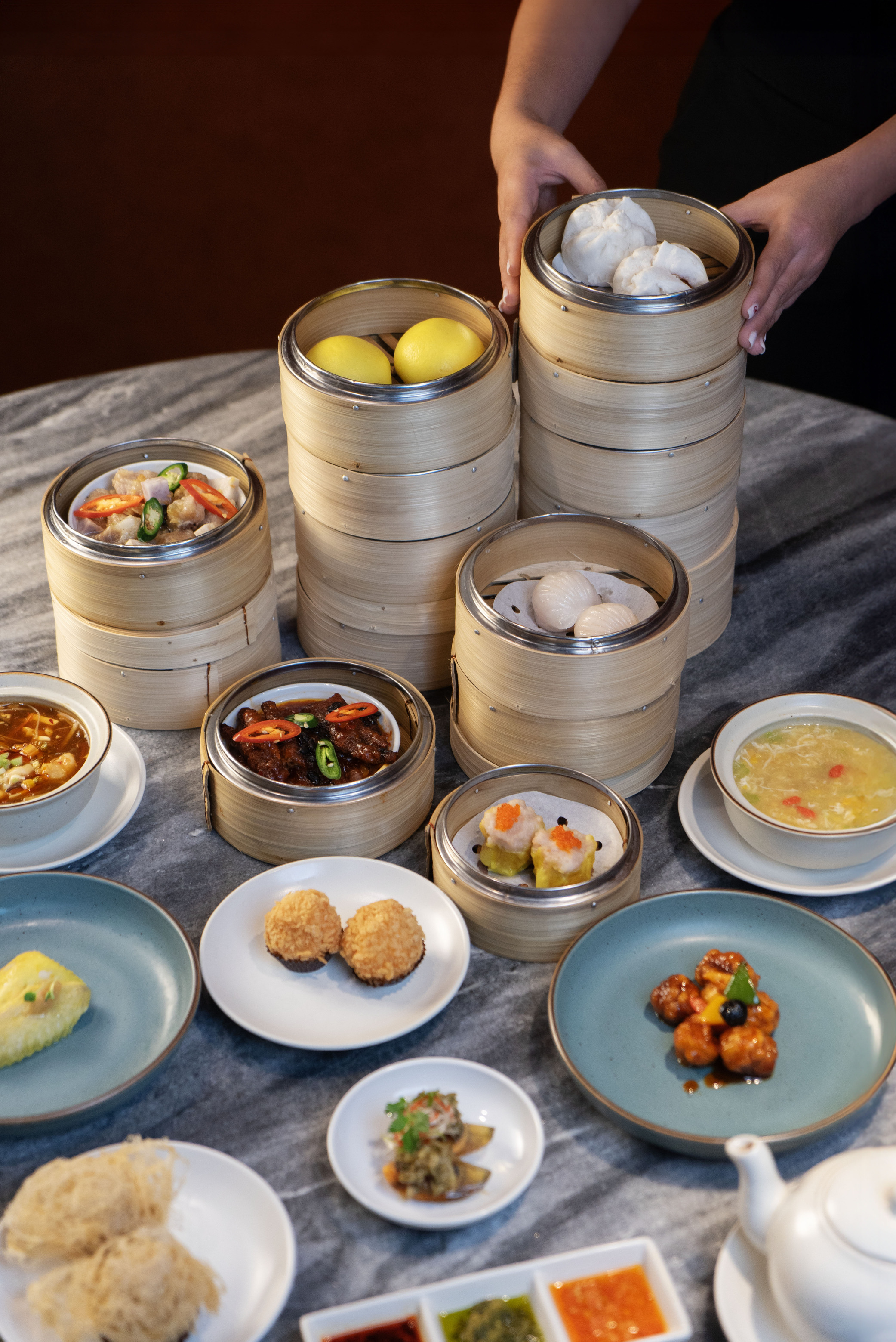 ห้องอาหารจีนมานโฮ บิสโทร เอราวัณ แบงค็อก Dim Sum Lunch Buffet [Sat-Sun]