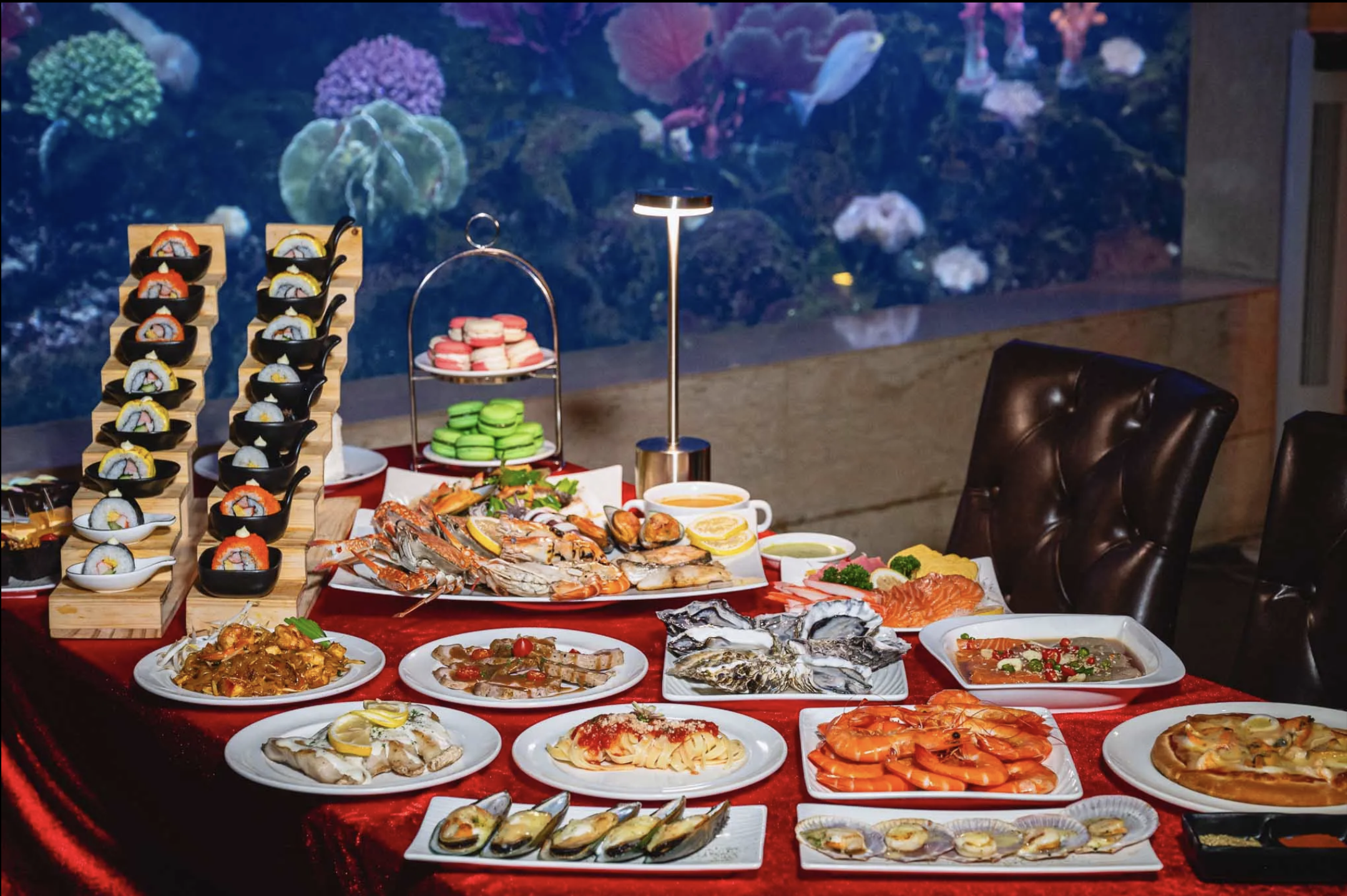 Copper Aquarium International Buffet with Free Flow Drink