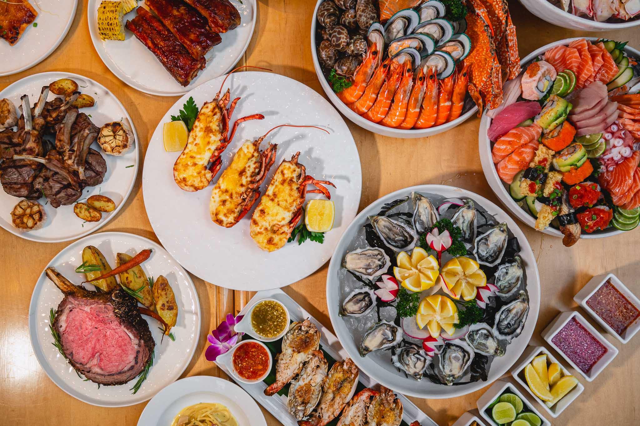 Orchid Cafe at Sheraton Grande Sukhumvit A Luxury Collection Hotel [Mon-Thurs Dinner] International Buffet With One Soft Drink Per Person