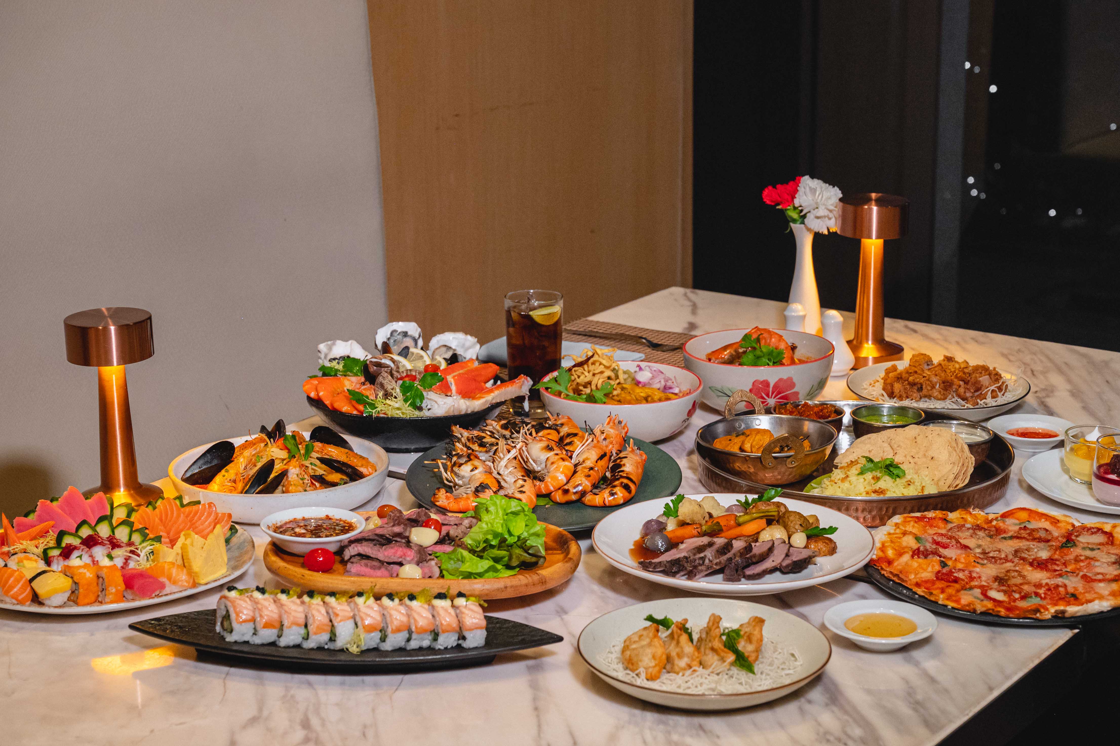 57th Street Marriott Sukhumvit 57 [Everyday] International Dinner Buffet with Free Flow Beer (8PM Onwards)