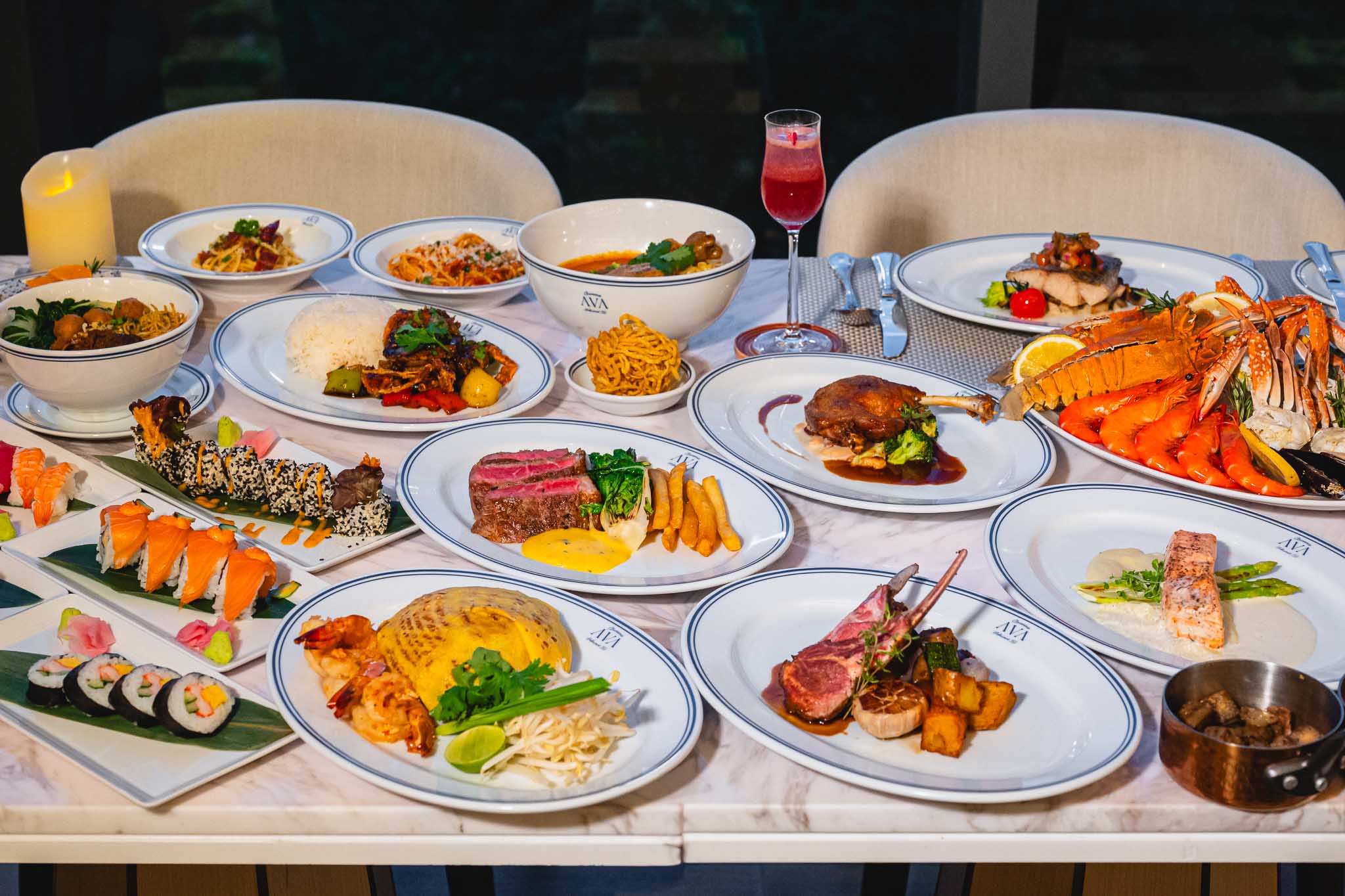 AVA Brasserie at InterContinental Bangkok Sukhumvit Big Group: Dinner de Brasserie inclusive of grill station with a complimentary welcome drink (Semi-Buffet) (Sat-Sun)