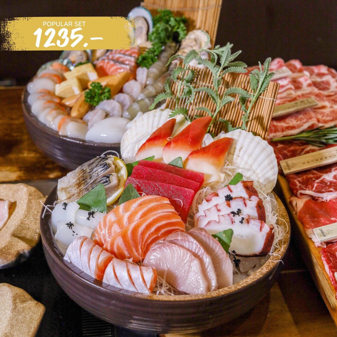 Oranjii - Japanese Yakiniku & Shabu Little Walk Ramkhamhaeng Oranjii Buffet Popular