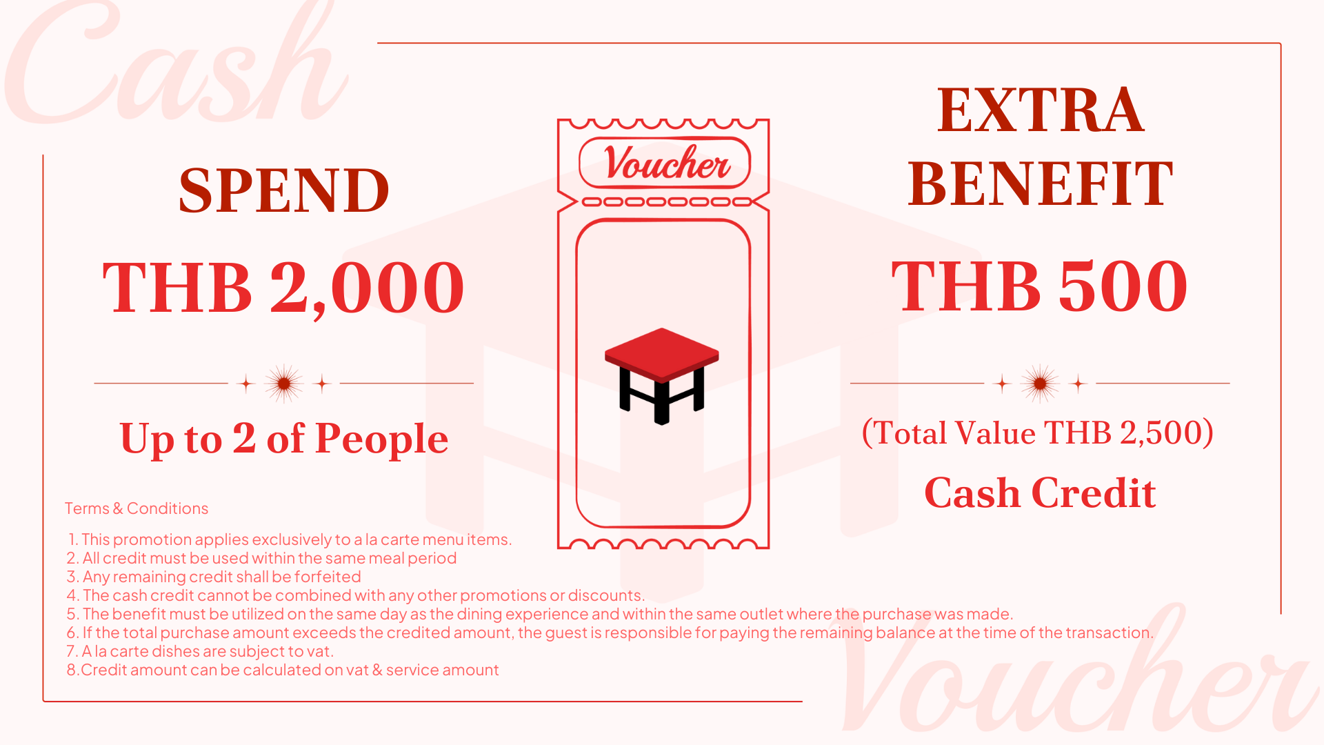 Chisana Nami at Erawan Bangkok Spend 2,000 Baht and get Extra Credit 500 baht for 2 Persons