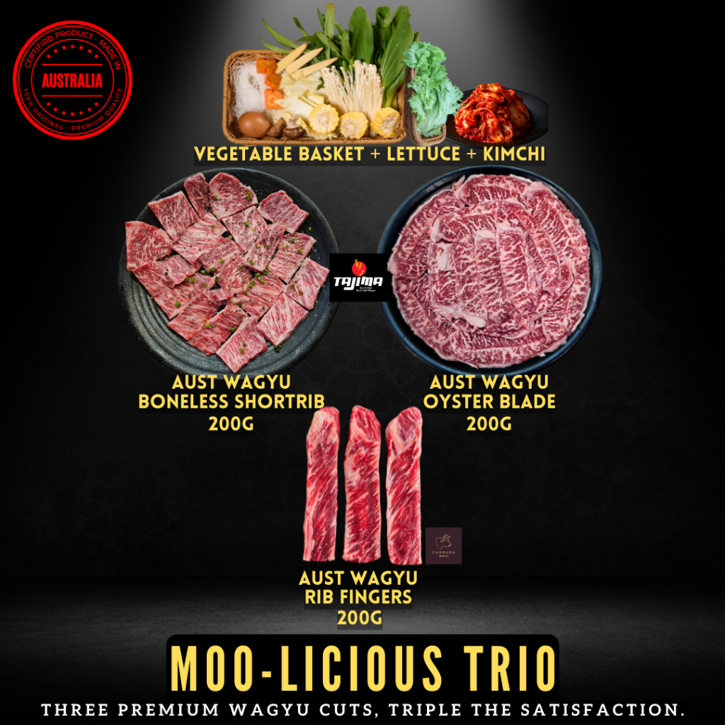 Kintub Thai Mookata Premium Wagyu TRIO Set 优质澳洲和牛猪套餐 for 2-3 People