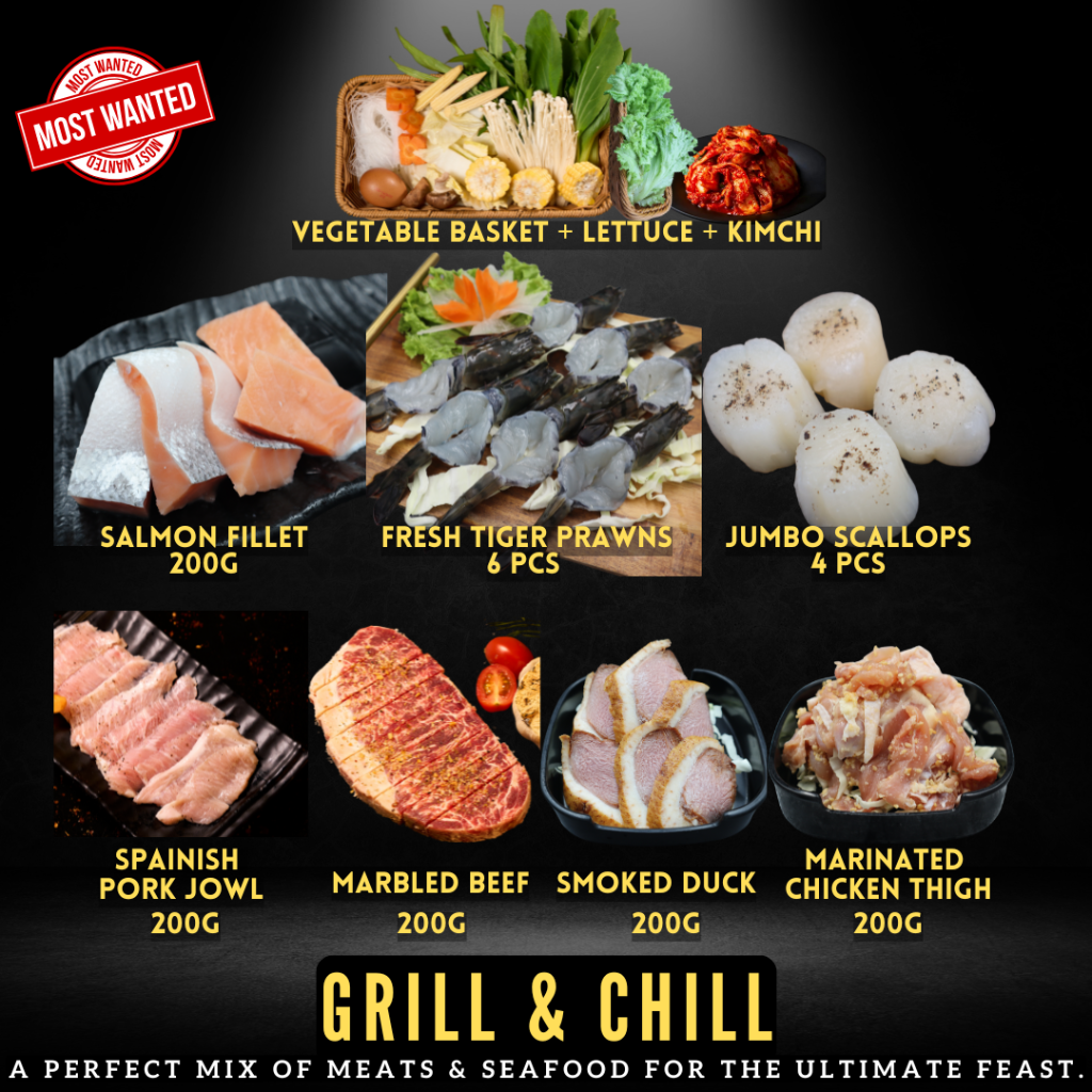 Kintub Thai Mookata Premium Mixed Set 优质综合套餐 for 2-3 People