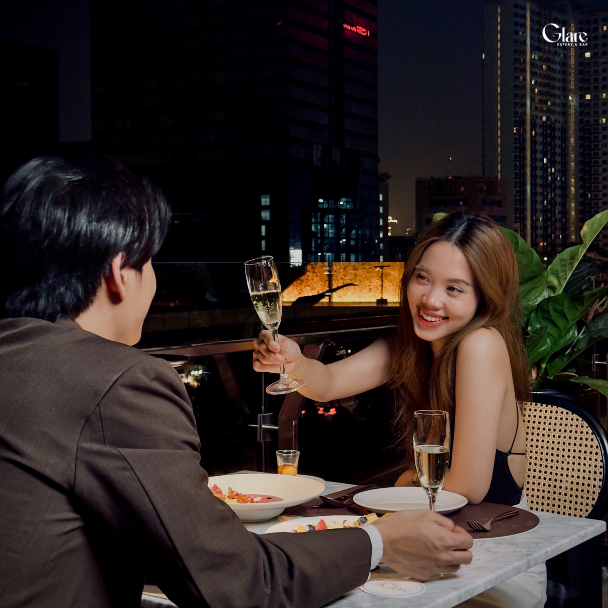 Glare Eatery & Bar Standard Couple's Course Set Dinner for 2 People