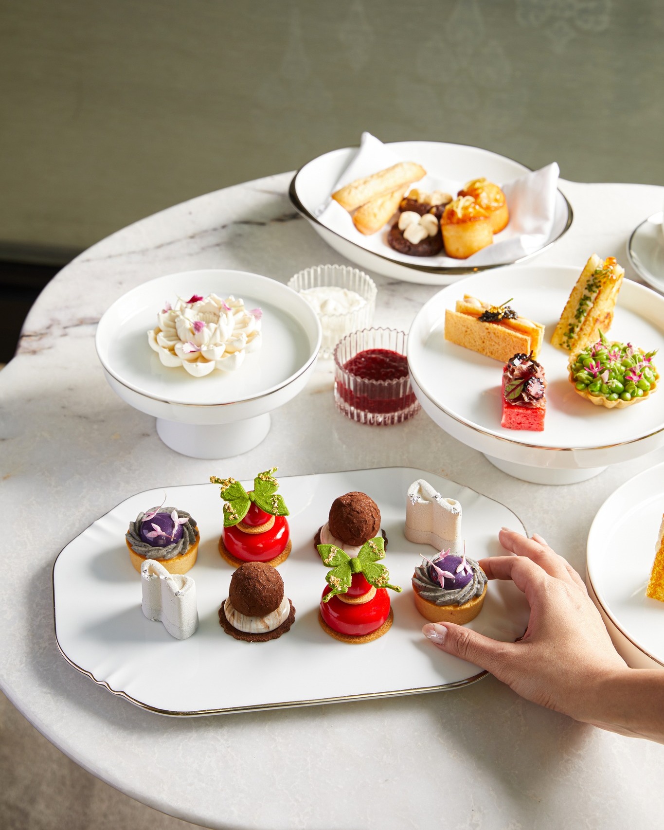 Living Room at Park Hyatt Bangkok 8 Infinity Afternoon Tea Set for 2 People 