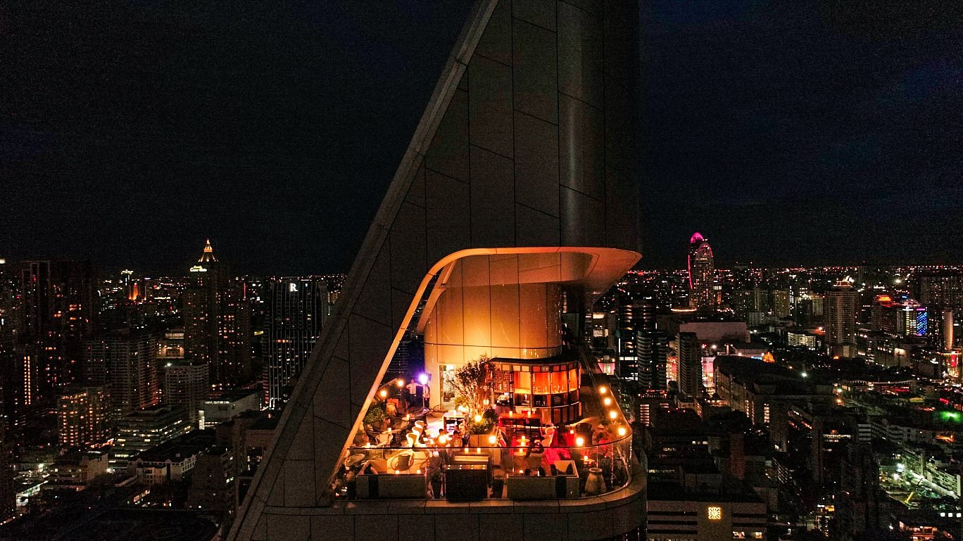 Penthouse Bar + Grill Rooftop at Park Hyatt Bangkok (level 36) 2 Dishes with 2 Beverages