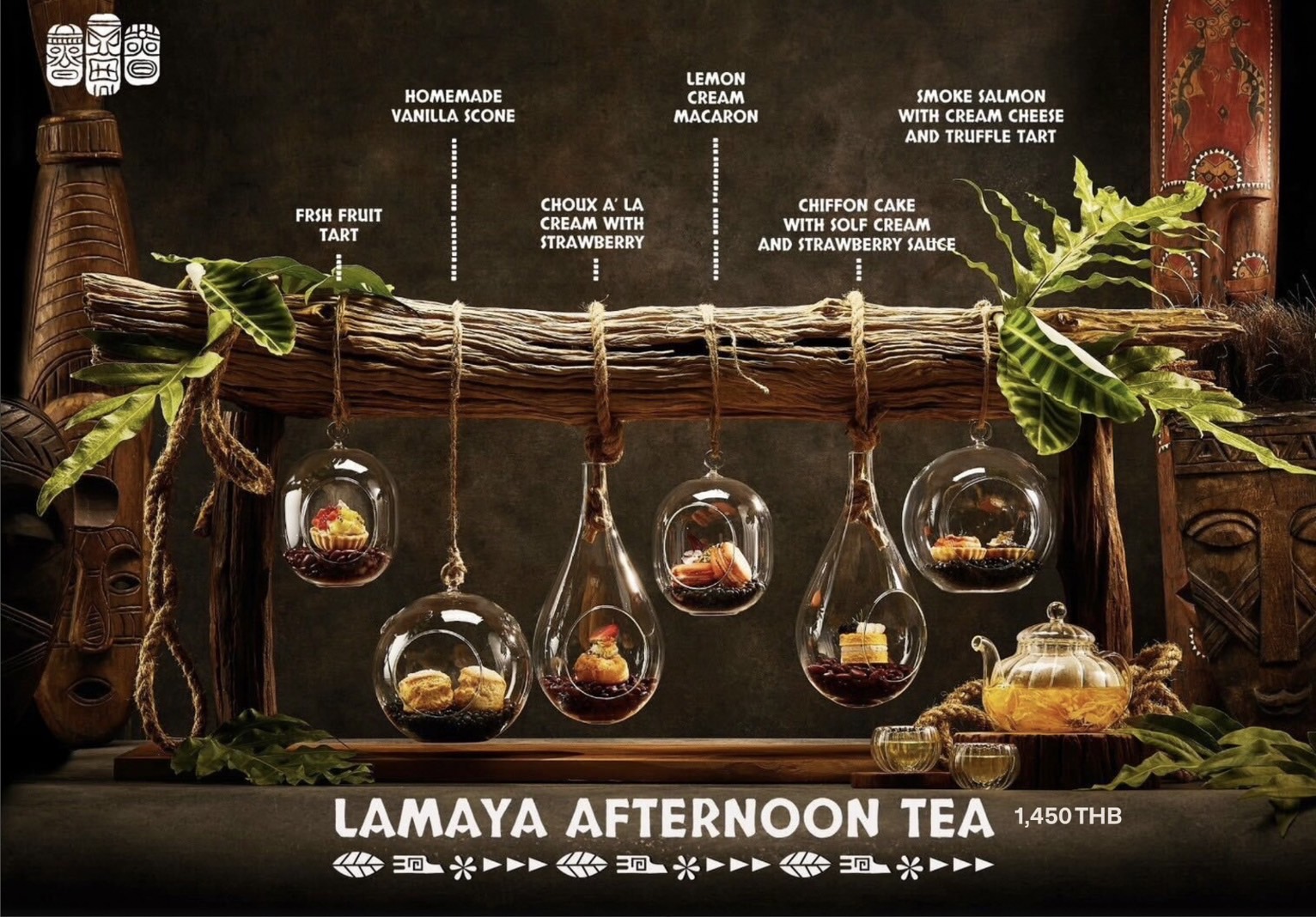 Lamaya Bangkok Lamaya Afternoon Tea for 4 People