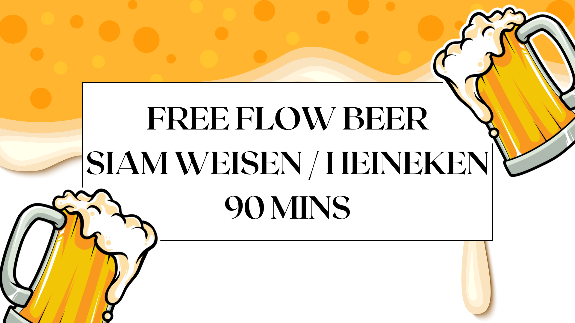 Aufu Bar Free Flow Beer (90 mins)