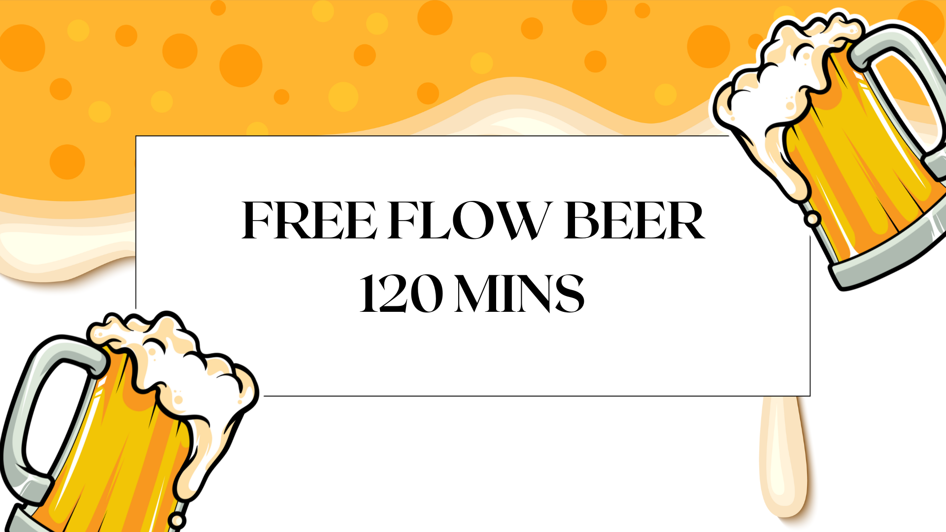 Glare Eatery & Bar Free Flow Beer (120 mins)