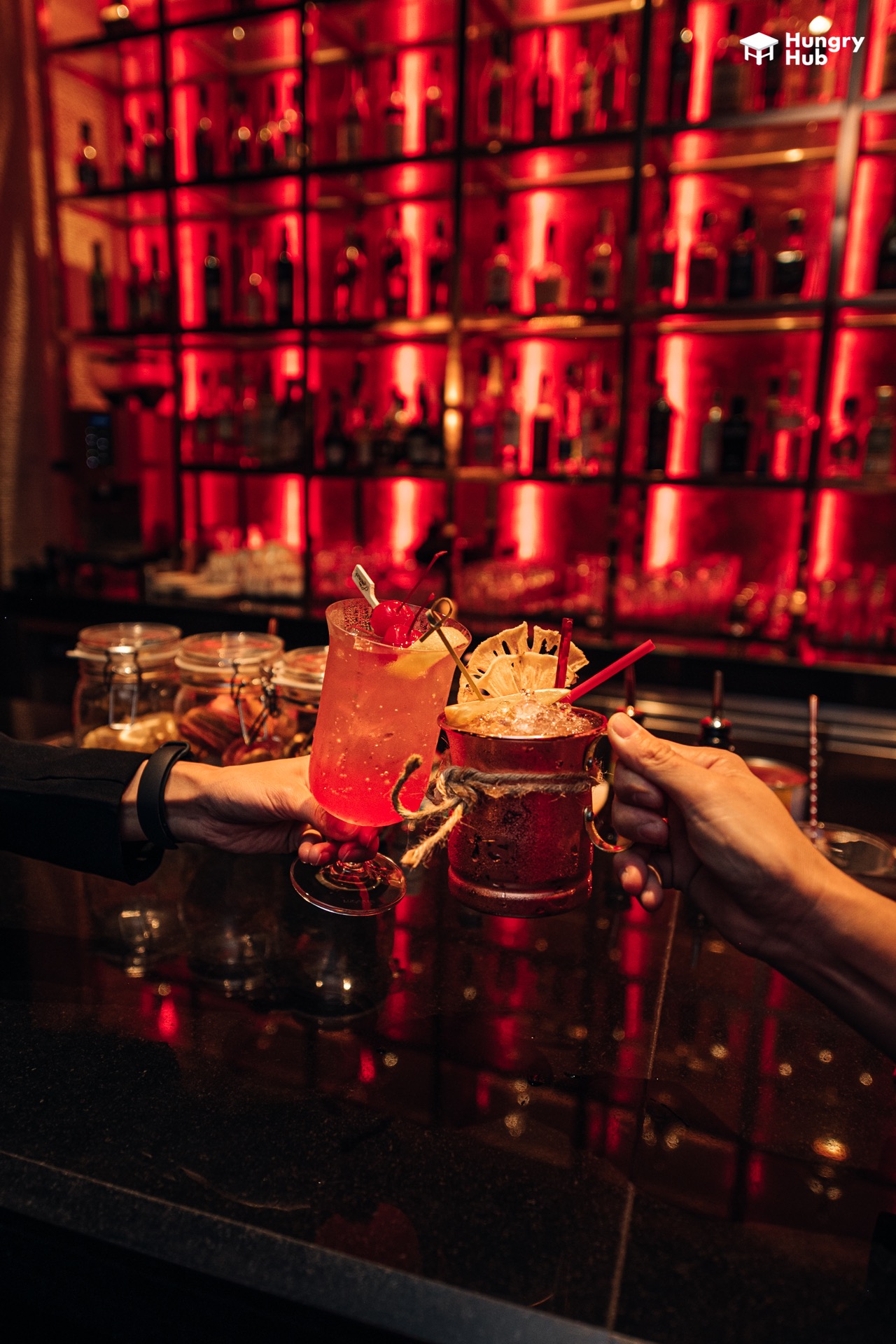 RIB ROOM & BAR Steakhouse The Landmark Bangkok  THE BAR: 3 Snacks with 3 Mocktails