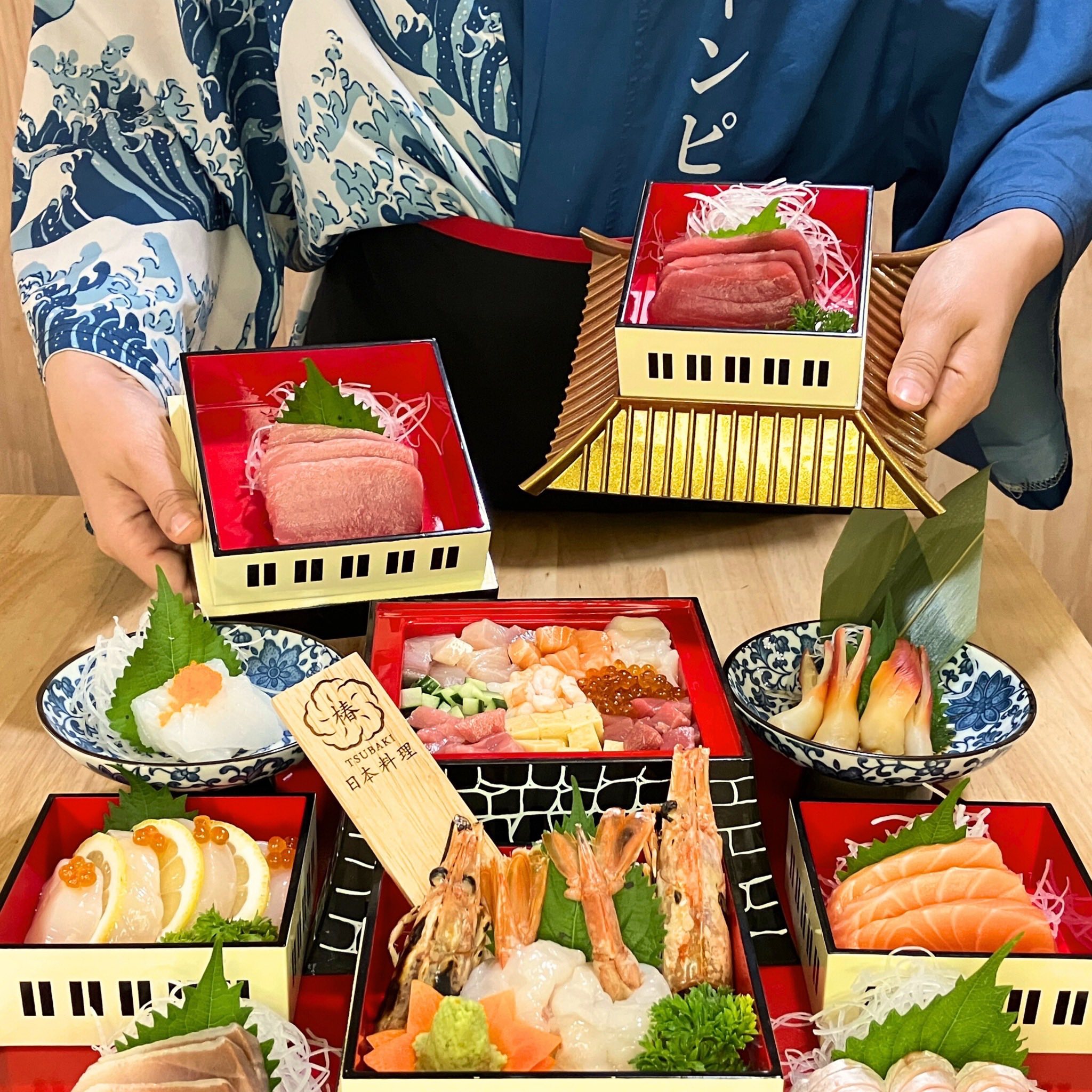 Tsubaki Japanese Restaurant Rama9 椿日本料理 Sharing Set for 3 People