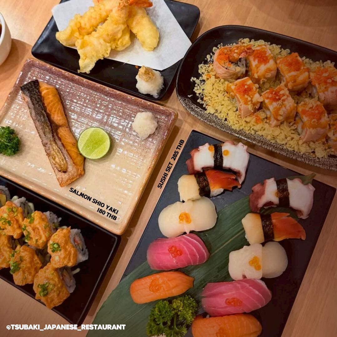 Tsubaki Japanese Restaurant Rama9 椿日本料理 Sharing Set for 4 People