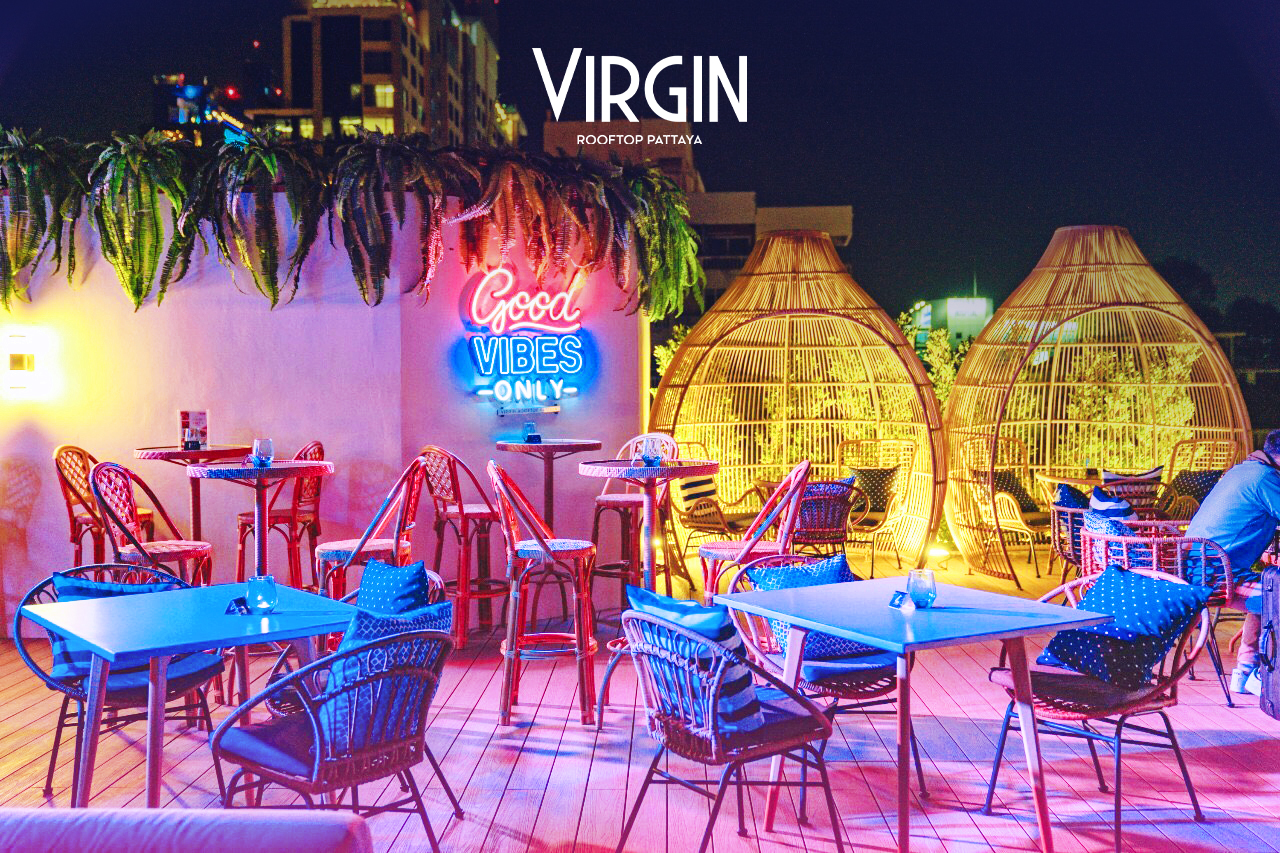 Virgin Rooftop (Pattaya) 2 Dishes + Unlimited Non-Alcoholic Drinks (90 Mins)