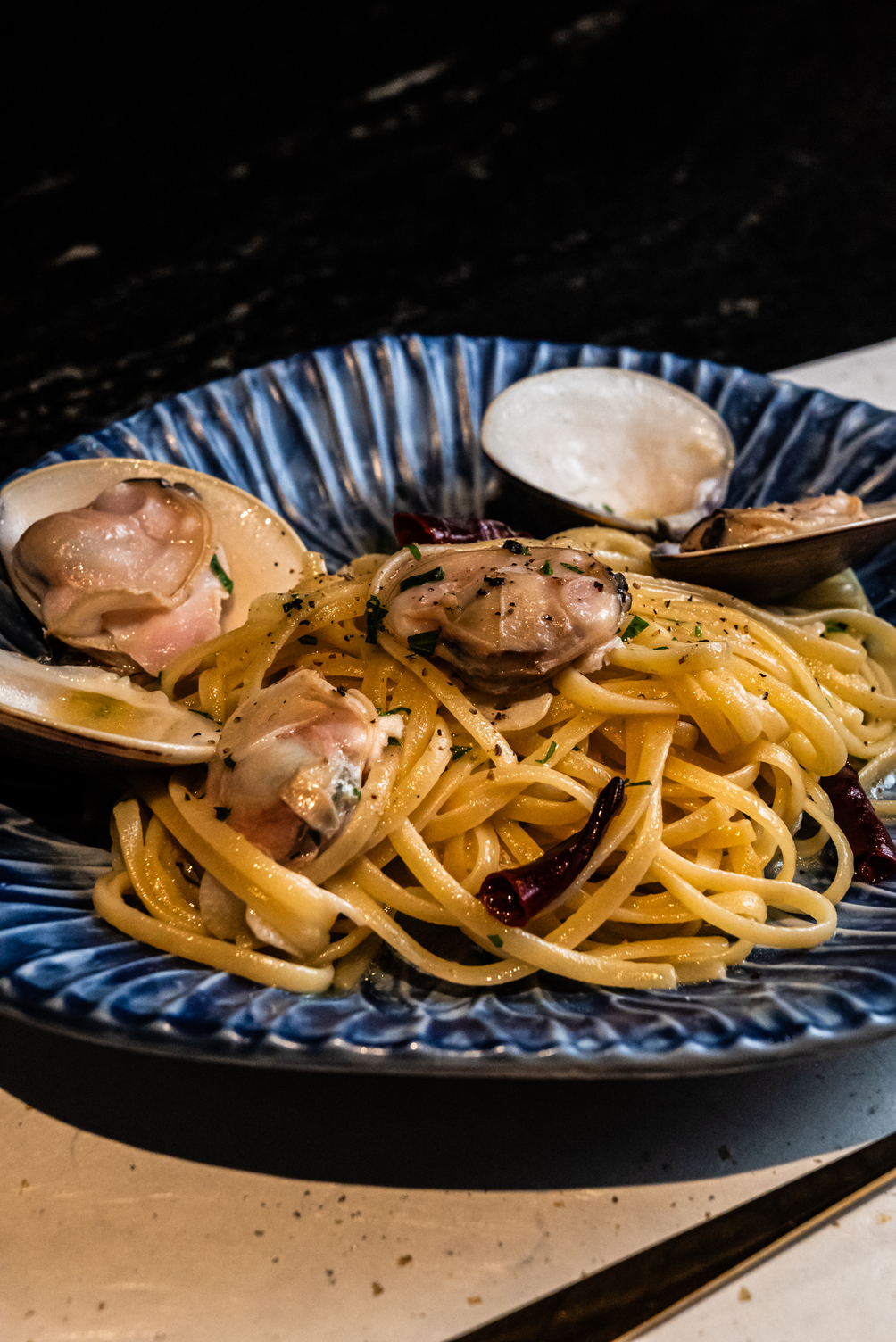 Morita UNIGORO  Lunch Pasta Set : Japanese Clam Vongole Bianco