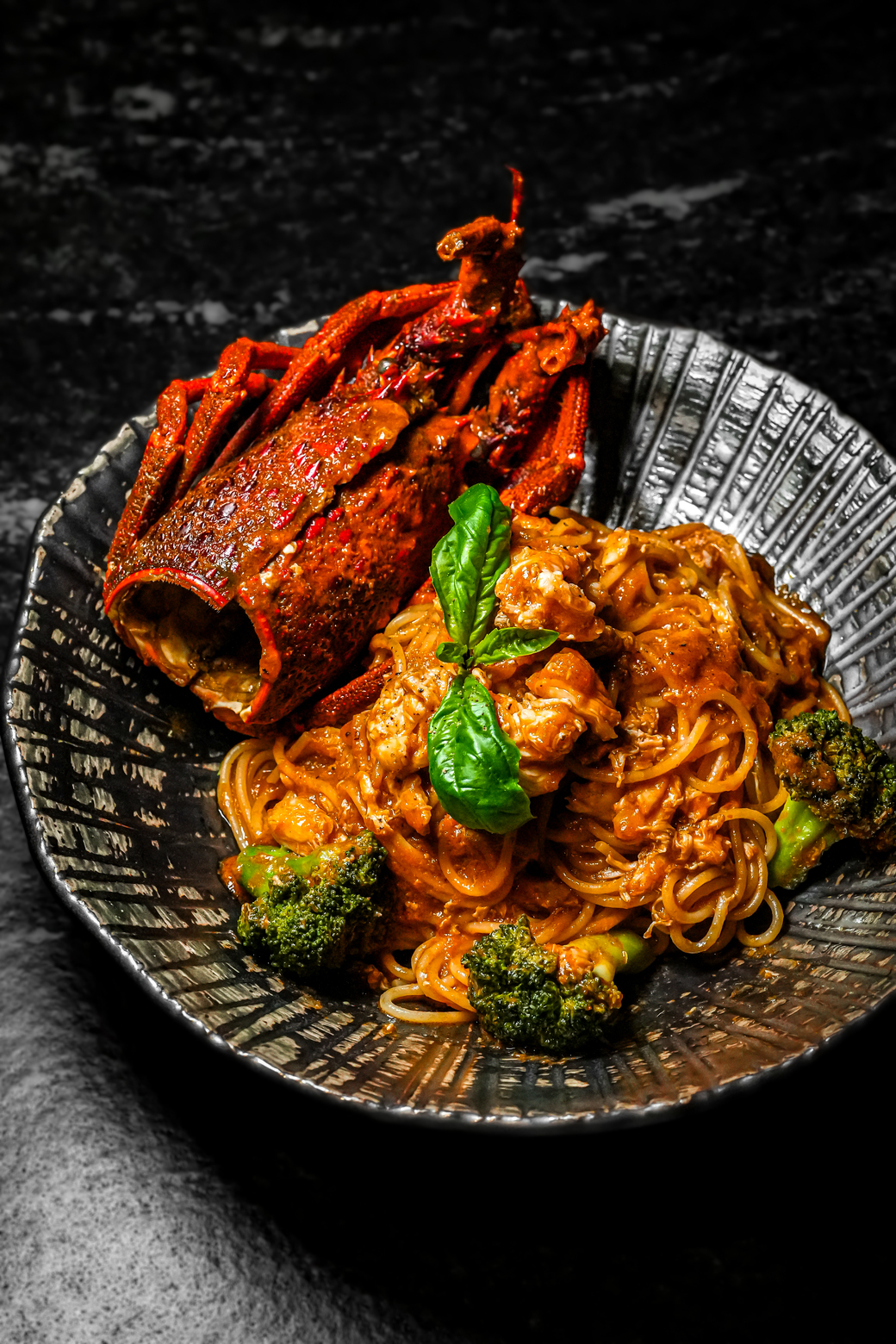 Morita UNIGORO  Lunch Pasta : ISE Lobster with Tomato Sauce (Half)