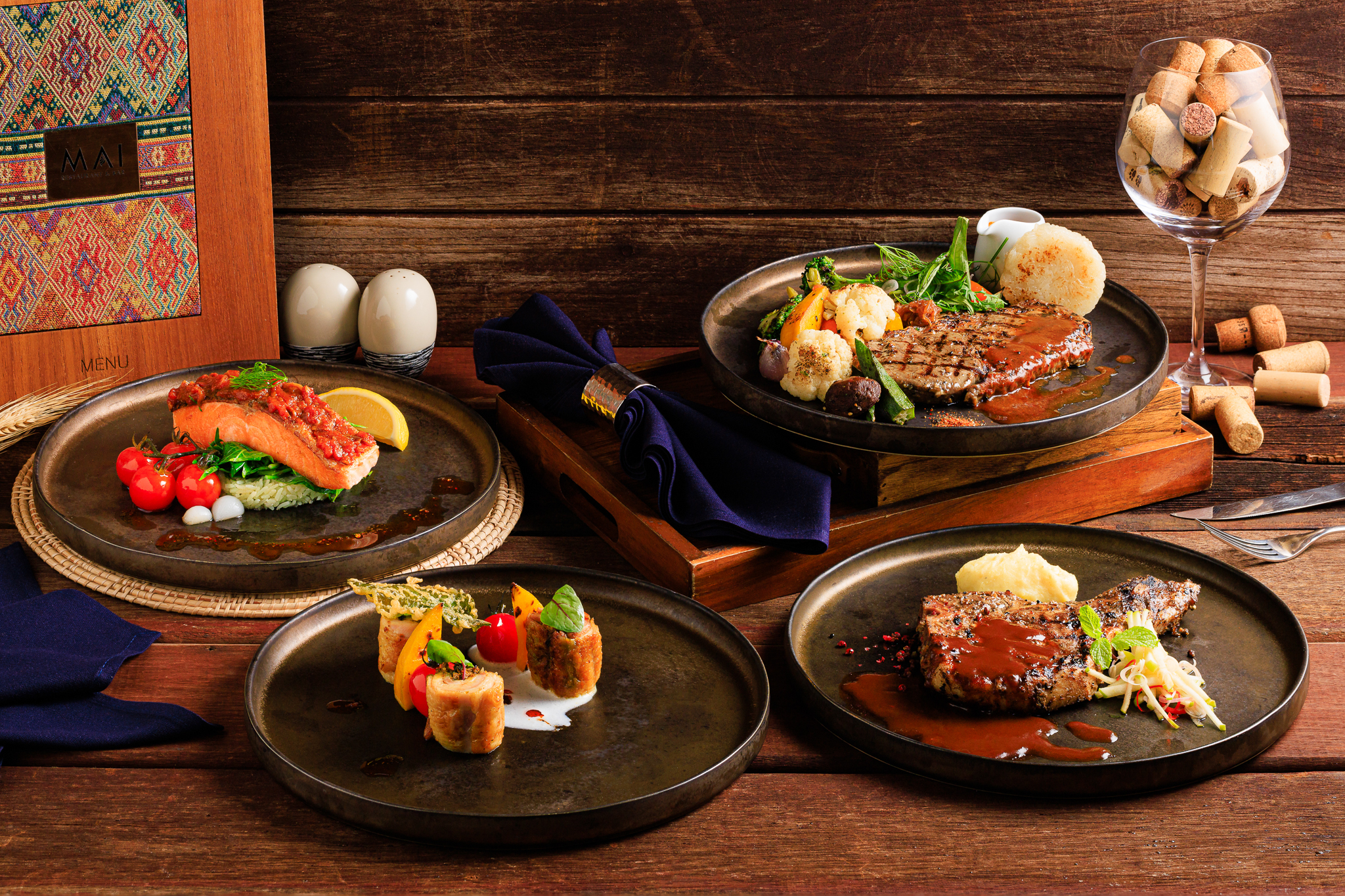 Mai Restaurant & Bar at Meliá Chiang Mai Hotel (Chiang Mai) Set Dinner 4 Courses for 2 People 