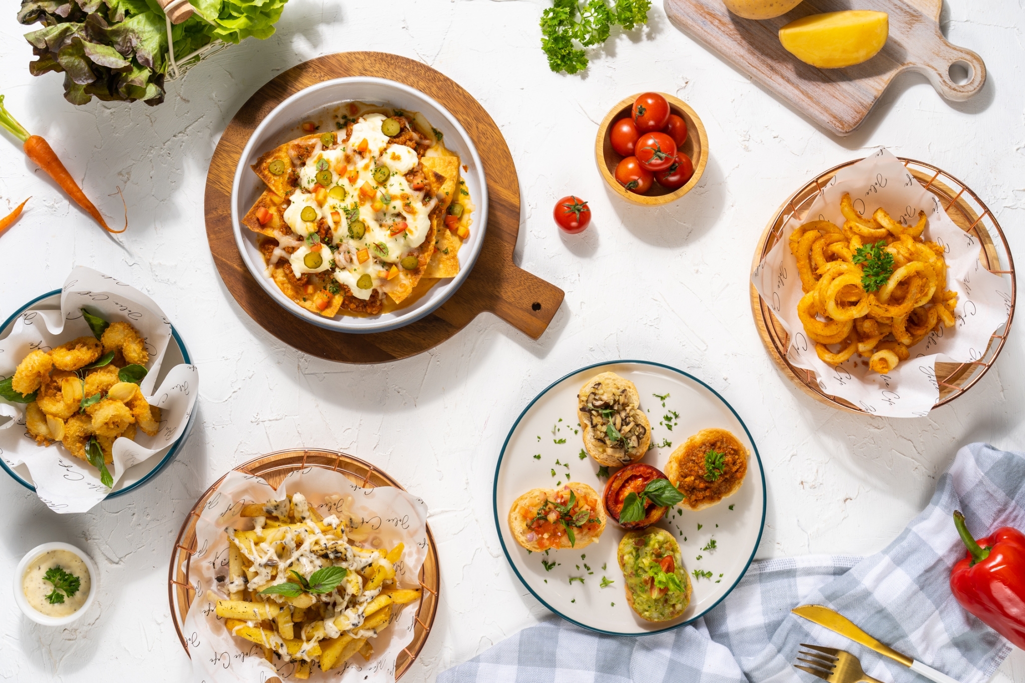 โจลี่ คาเฟ่  Sharing Set for 2 People + 1 Bottle of Wine