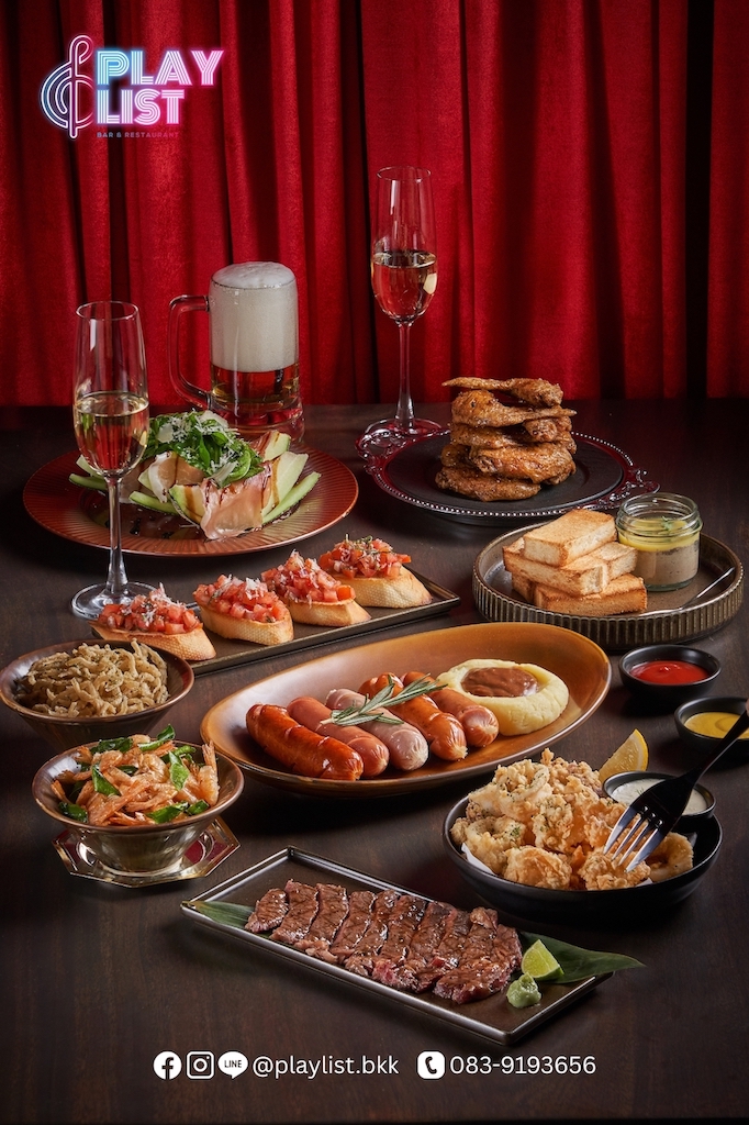 Playlist Bar & Restaurant The Crystal Sharing Set for 4 People