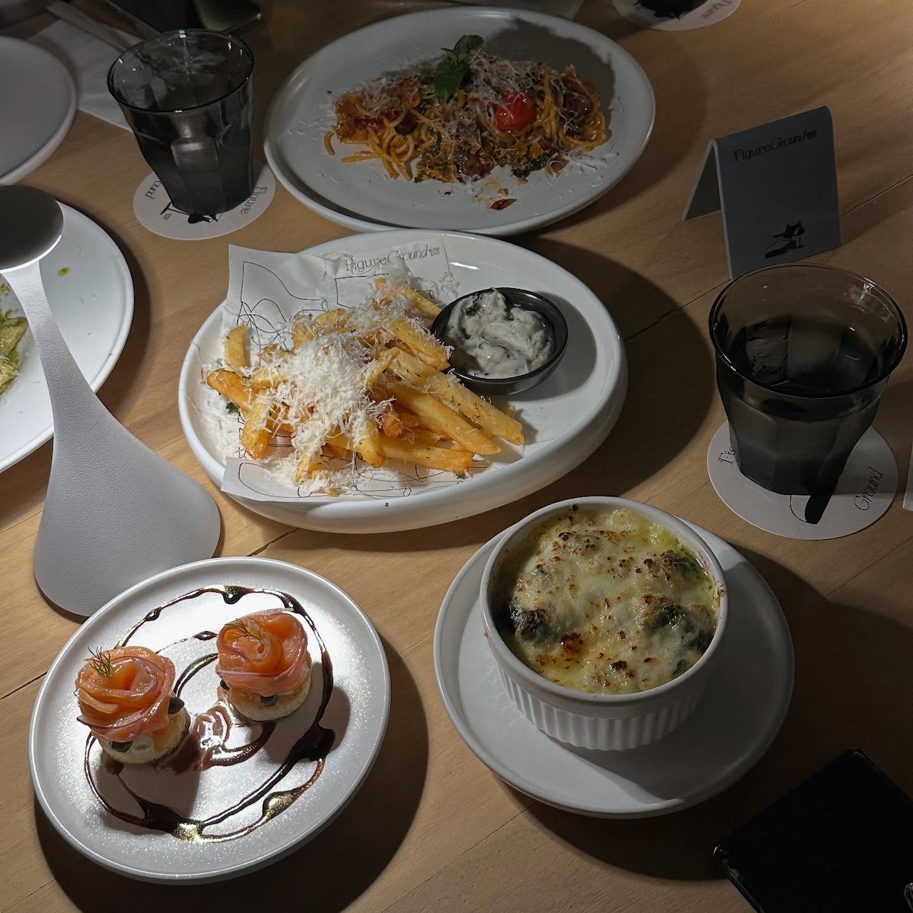 FigureGround Wine Bar Sip & Dine for 2 People