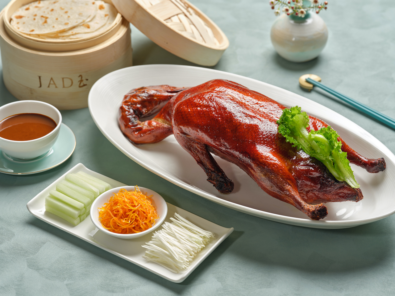 Jade At The Fullerton Hotel Singapore Sharing Set for 4 People with Peking Duck