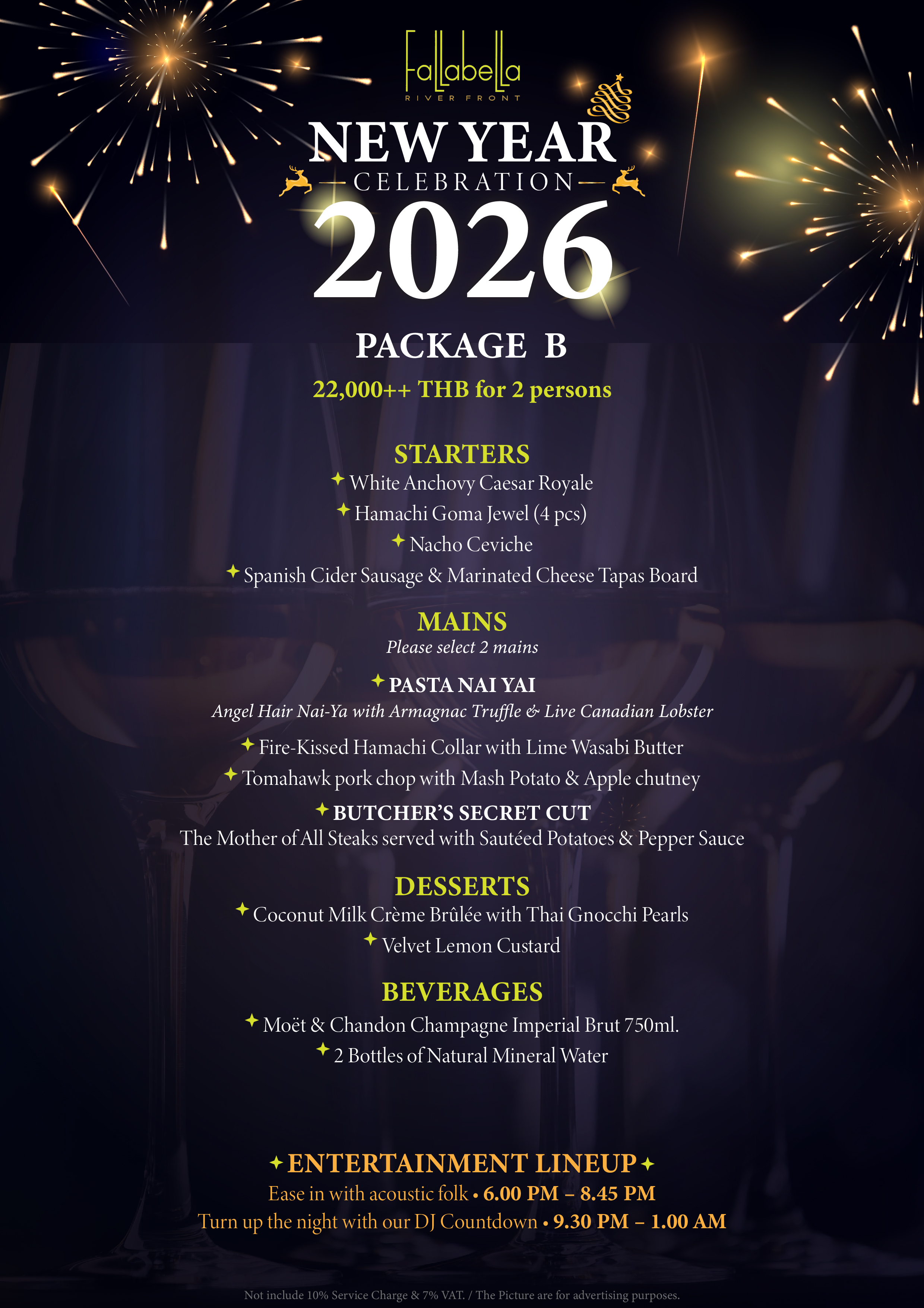 Fallabella River Front Iconsiam Celebrate New Year’s Eve 2026 (Only 31 December 2025)
