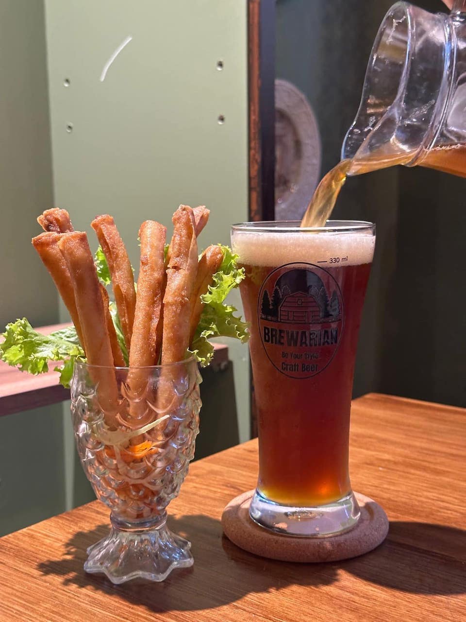 Brewarian 2 Dishes with 2 Glasses of Craft Beer for 2 People 