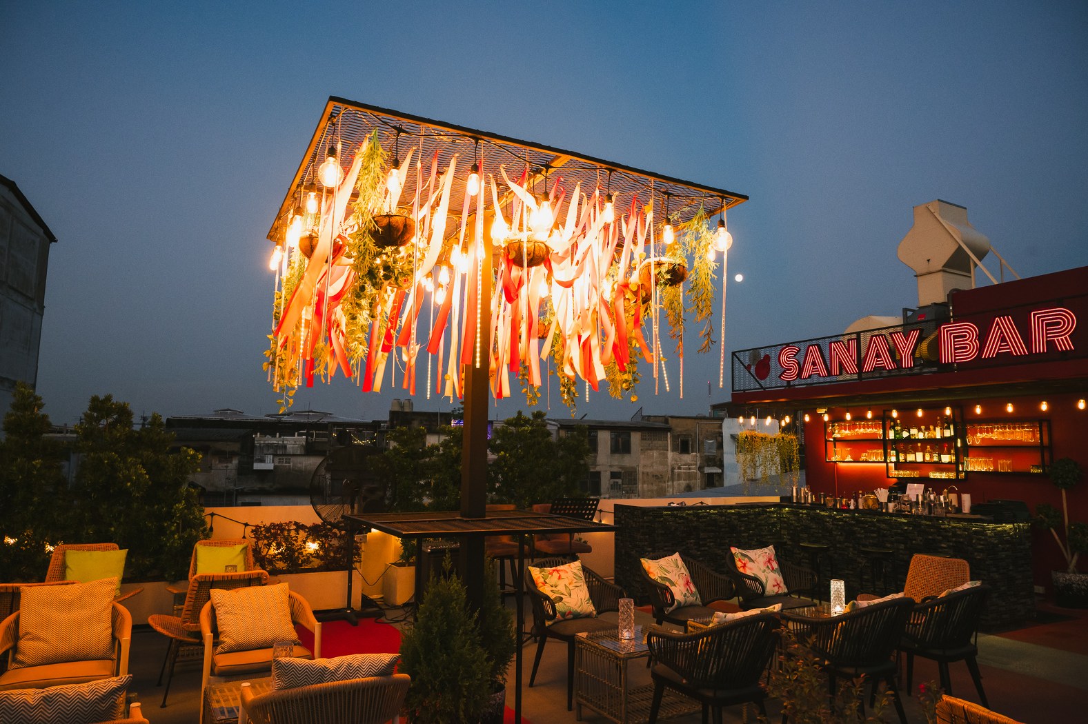 Sanay Rooftop Bar The Ember Hotel New: 2 Dishes with Free Flow Mocktails 90 Mins