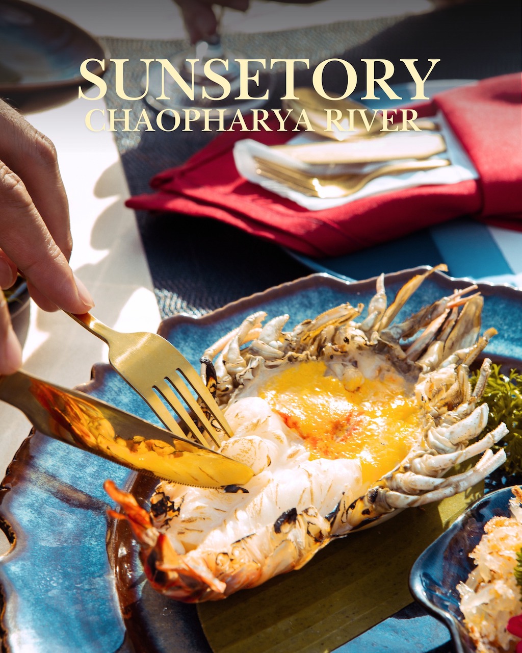 Sunsetory Chao Phraya River Sharing l Thai Cuisine Dinner Set for 2 People (3 Days In advanced)