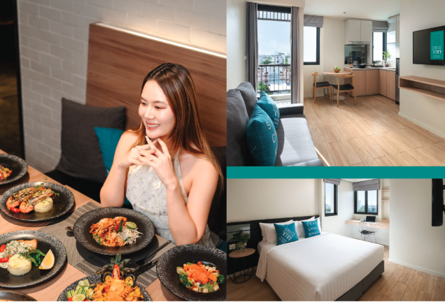 Cross Vibe Bangkok Sukhumvit Staycation NEW Foodie Staycation 🍕🍖🥩🍝 - One Bedroom