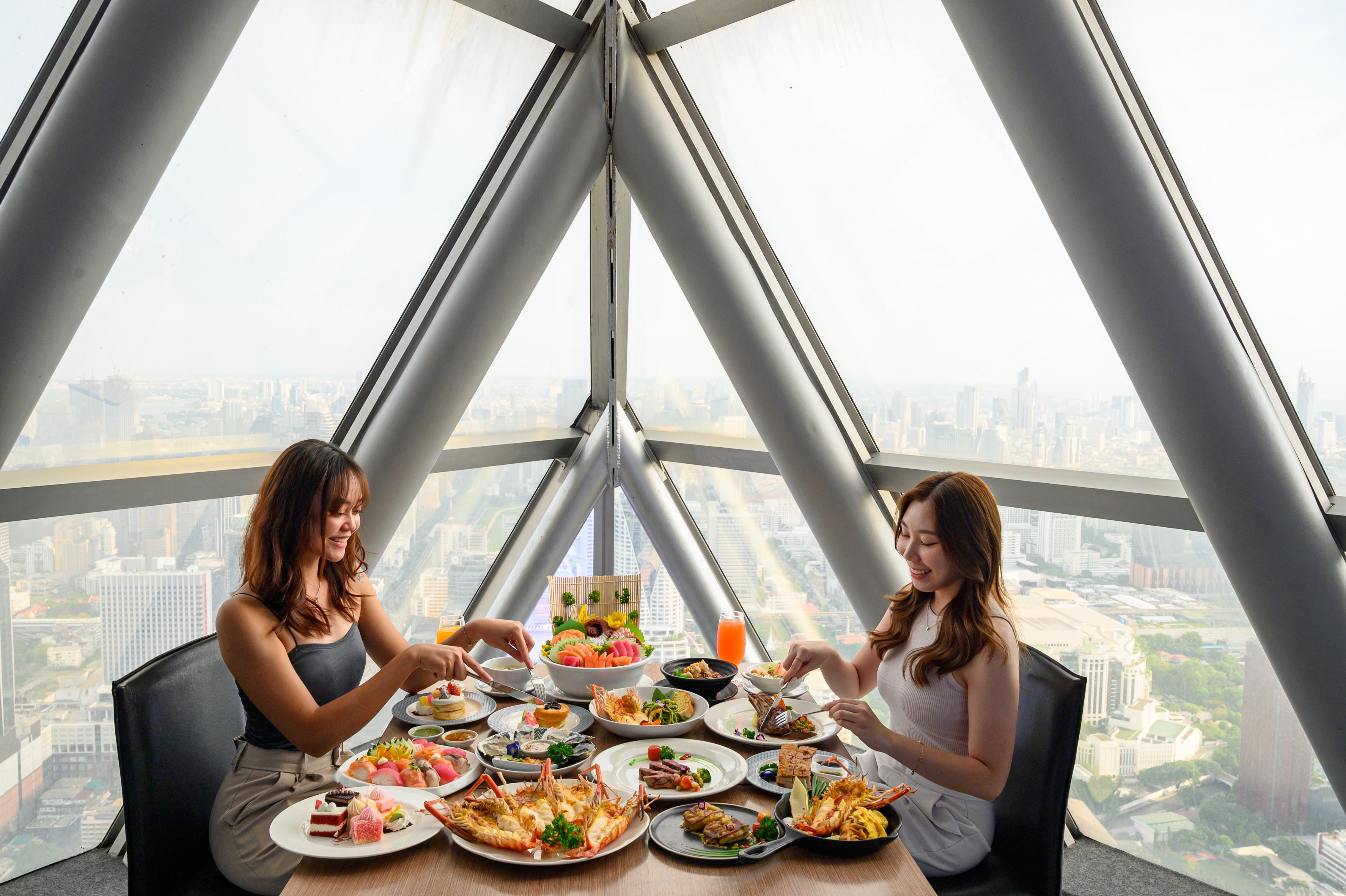 Bangkok Balcony 81st Floor | Baiyoke Sky Hotel Buffet - Panoramic Views ...