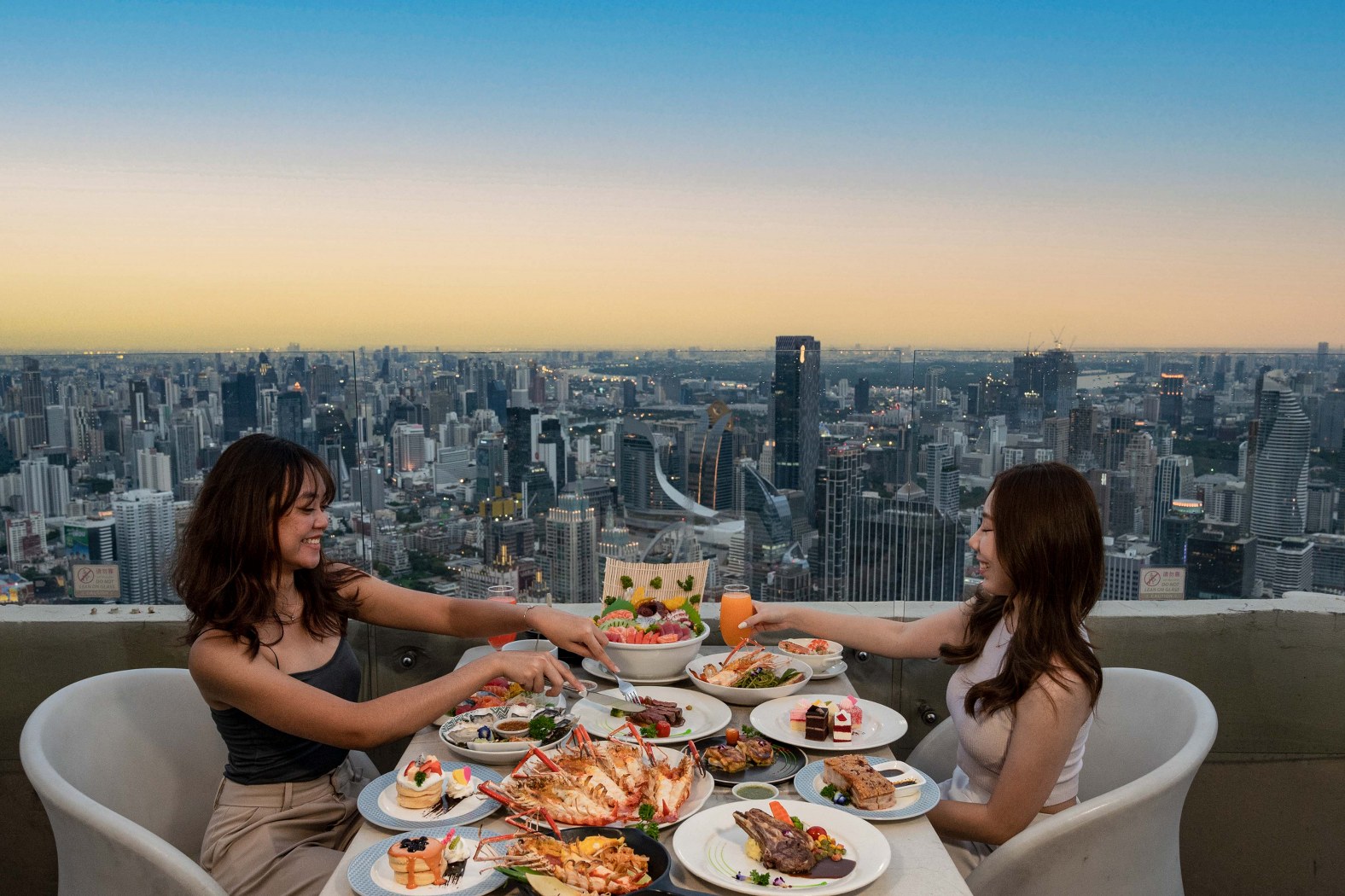 Bangkok Balcony Rooftop Baiyoke Sky Hotel | Experience Sky-High Buffet | Hungry hub